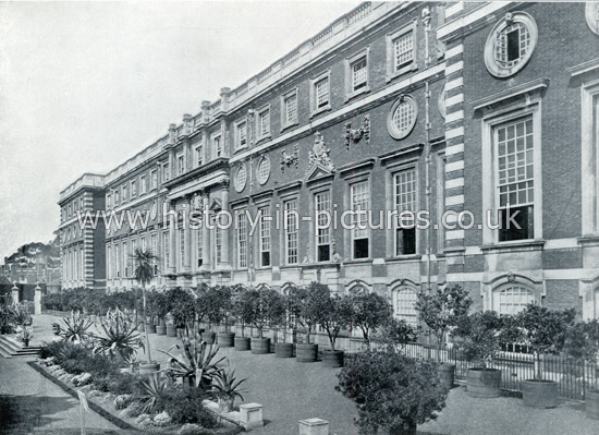 Hampton Court Palace Terrace, London. c.1890's.